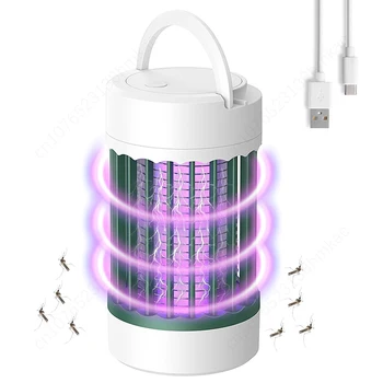 USB 전기 충격 모기 킬러 램프, 여름 가정 야외 모기 퇴치, 신 실내 플러그인 모기 킬러 라이트, 2 개