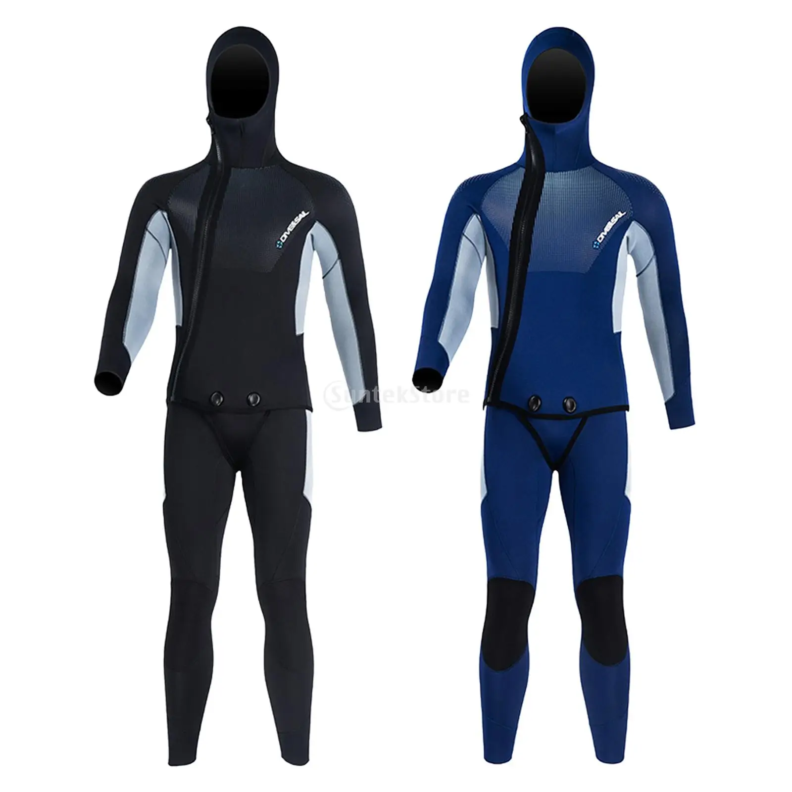 

Mens Diver Diving Suit 5mm Neoprene Diving Equipment Long Sleeve Swimsuit Man Swimwear for Spearfishing Water Sports Surfing