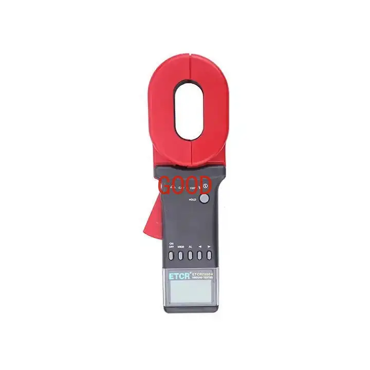 Clamp Grounding Resistance Tester Digital Resistance Meter High Precision Lightning Protection Detection 200Ω