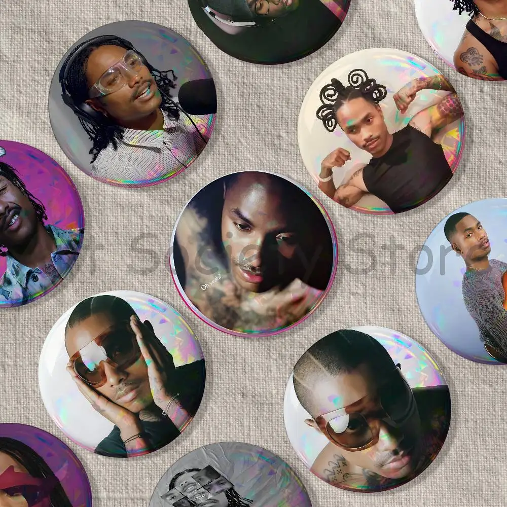 S-Steve Siner L-Lacy Badges Creative Tinplate Button Pins Brooch Creative Quotes Badge Clothes Backpack Jewelry Gift Fan
