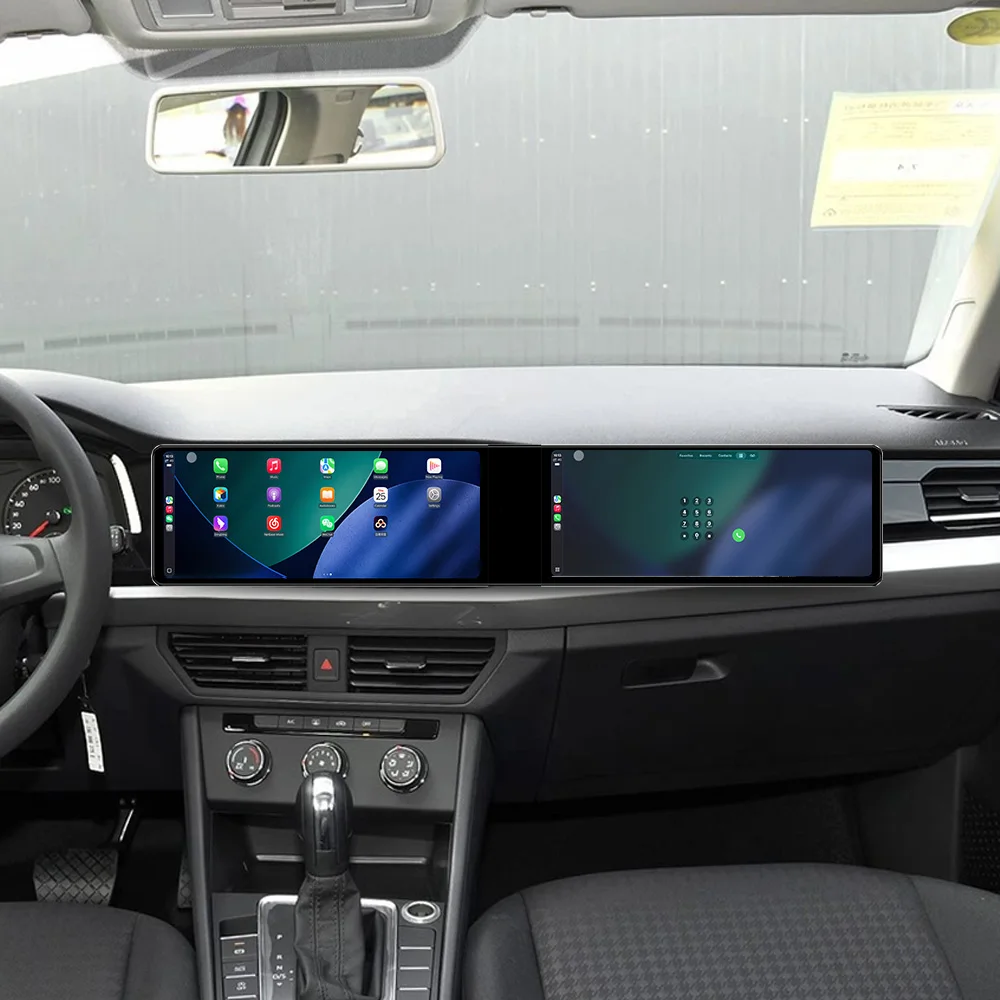 

Dual Screen 12.3 inch Car GPS Android 14 Navigation For Volkswagen Bora 2019-2022 Head Unit Multimedia Player Car Radio Auto