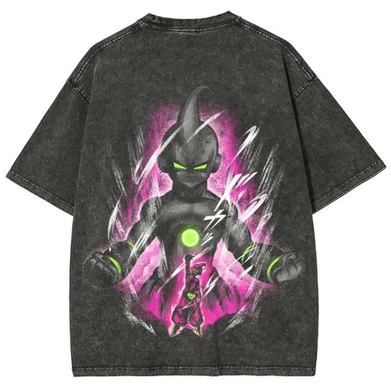 

Dragon Ball Wukong дизайнерский узор с принтом из чистого хлопка, стираная старая футболка в стиле ретро, высокое качество, текстура, унисекс, Y2K, аниме-фигурка