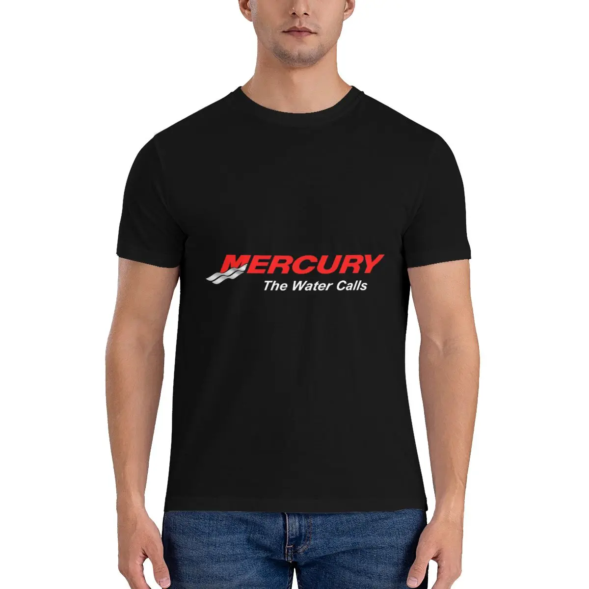 Mercury Marine Boats Logo Outboards Mercruiser T-shirt Tee Shirt New Style Hip Hop Hot Deals