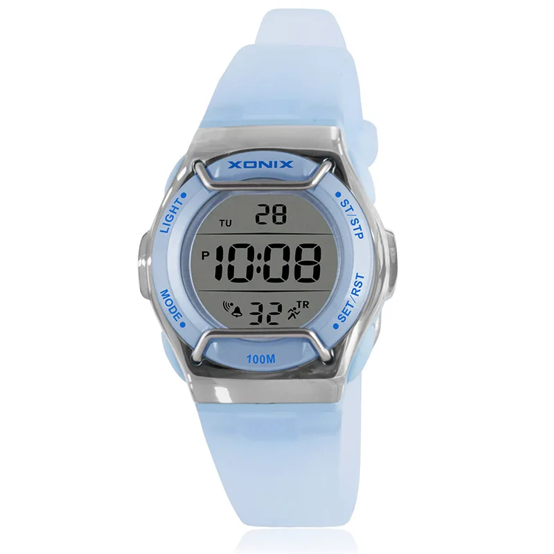 XONIX New Fashion Waterproof 100M Watches LED Digital Military Boy Girl Student Woman Multifunctional Wristwatches EY