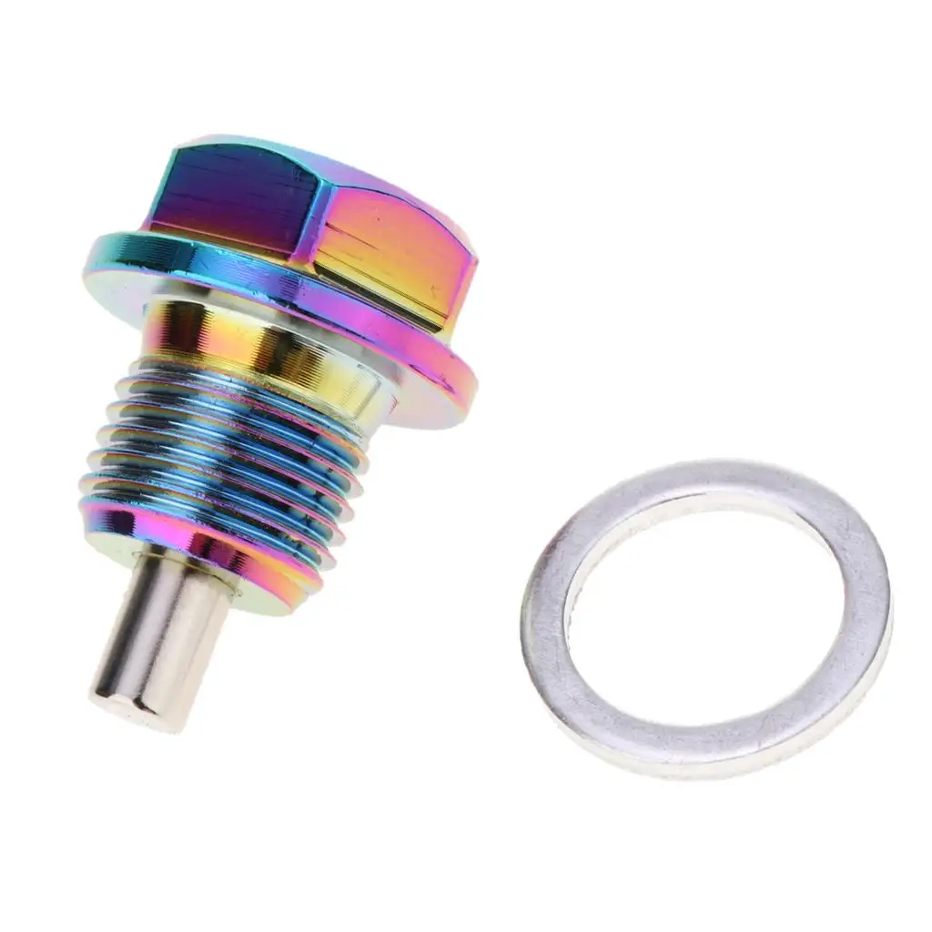 Bouchon de vidange magnétique pour carter d'huile moteur, écrou de carter en alliage d'aluminium pour outils d'entretien d'huile moteur en atelier