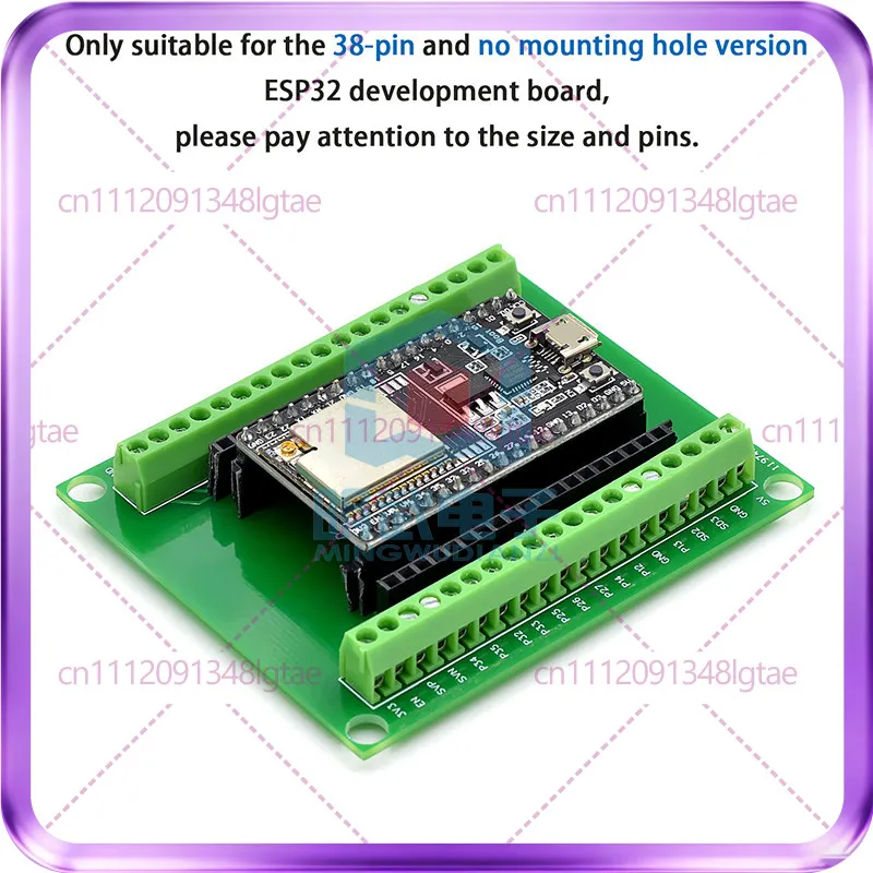 3-10pcs ESP32 expansion board 38Pin development board, wireless WiFi + Bluetooth 2-in-1 dual-core CPU low power consumption