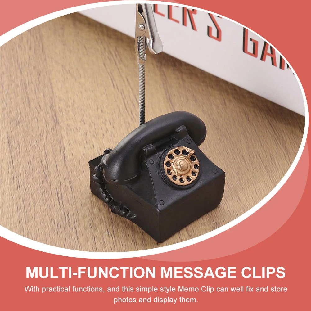 3 Pcs Resin Place Card Holder Multi function Memo Picture Clip Convenient Note Folder Business Card Display Table Number Holder