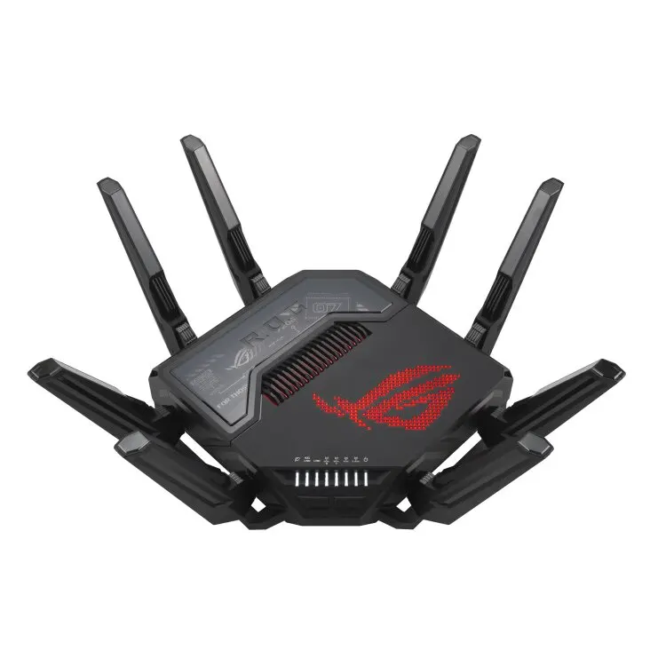 ASUS ROG Rapture Quad-Band WiFi 7 Gaming Router GT-BE98 PRO For Next-Gen Computing With Dual 6GHz Band 30Gbps 2x10Gbps Ports