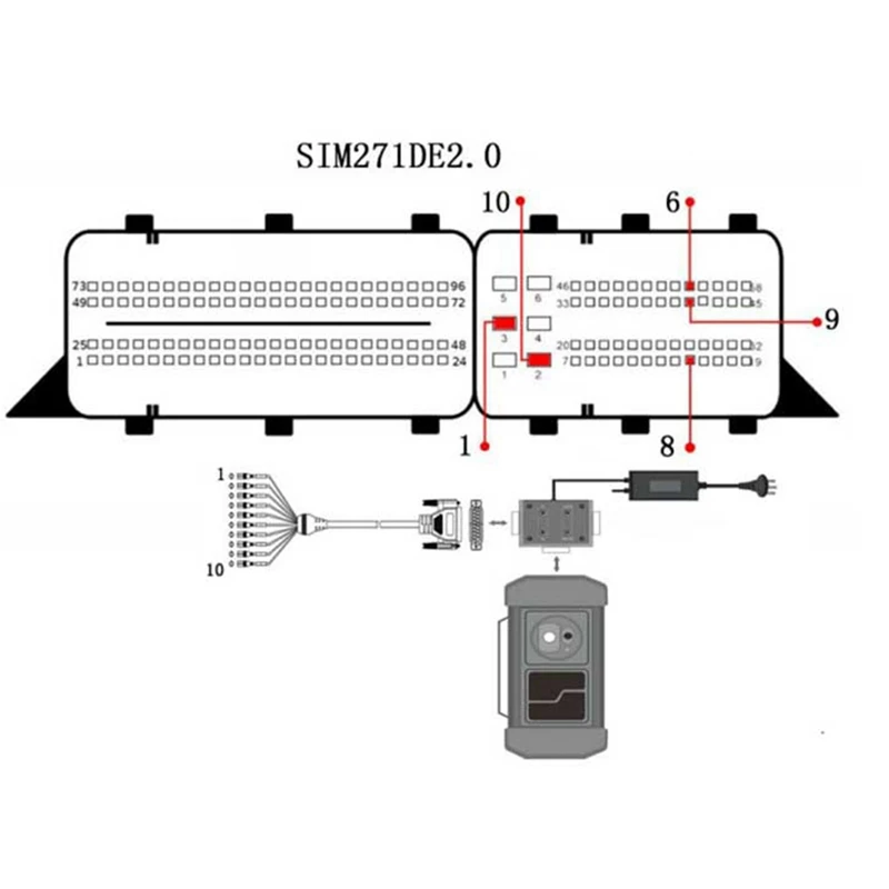 GIII X431 MCU3 Adapter for X-PROG3 Key Programming for / All Keys Lost Kit Anti-Theft Adapter ECU TCU Read-DTB1