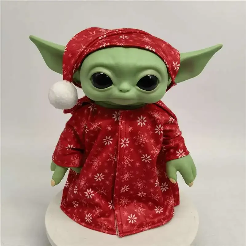 Christmas New Disney 27cm Yoda Figure Grogu Action Figure Toys Baby Yoda Star Wars Anime Plush Doll Christmas Gifts For Children