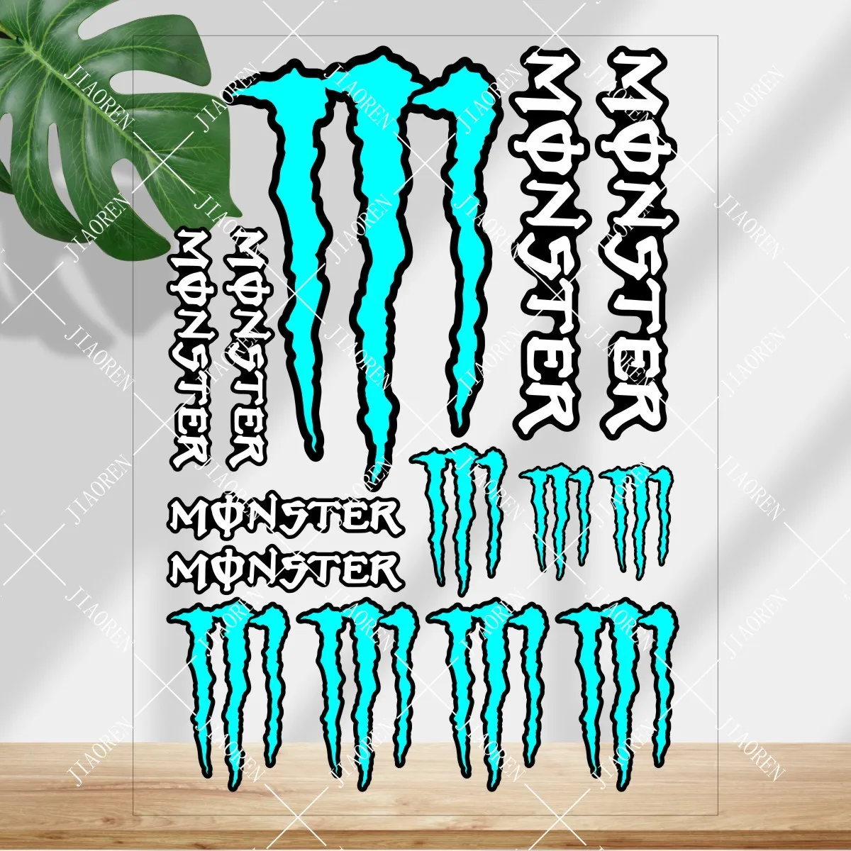 

Christmas Monster Energy Sticker Logo Motorcycle Tank Helmet Car Bike Reflective Decal Kit for YAMAHA Kawasaki Suzuki HONDA #4