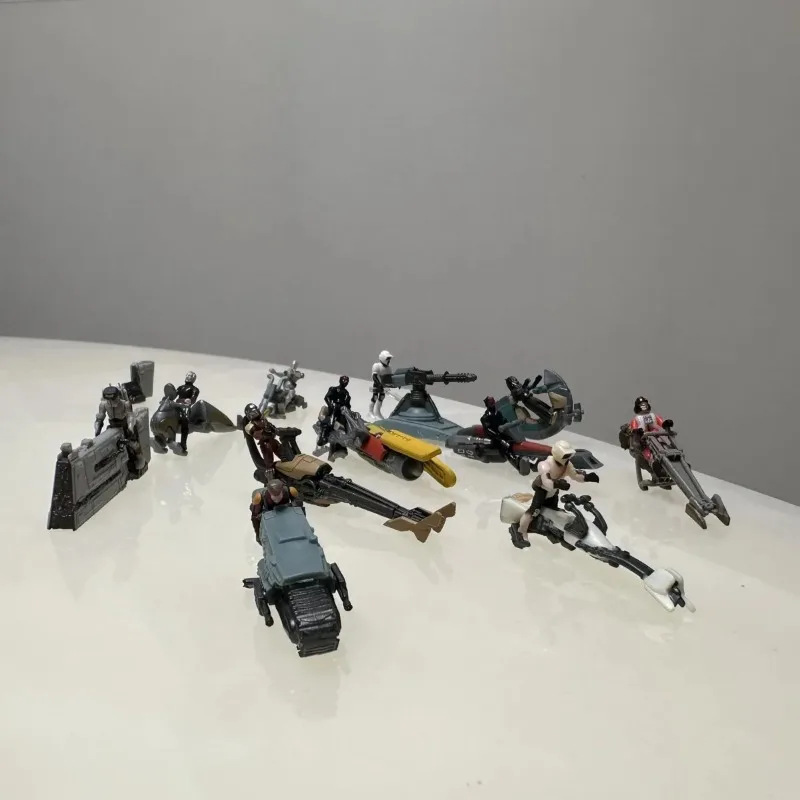 Figuras de Motocicletas Micro Galaxy Squadron de Starswears, Modelo a Escala 1/72, Juguete Coleccionable, Adorno, Regalo