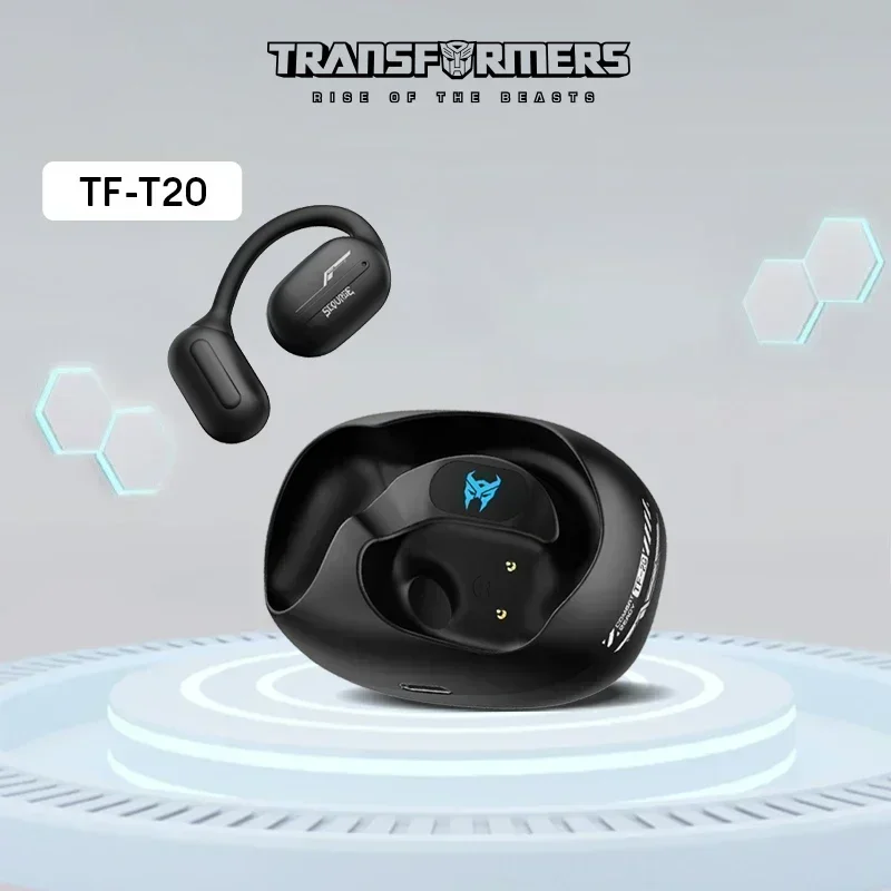 TRANSFORMERS TF-T20 TWS Sport Earphones Bluetooth 5.4 Noise Reduction Headphones Fashion Music Gaming Earbuds Low Latency