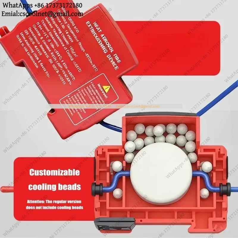 k06 10-40g Automatic Fire Suppression Unit Flame Retardant DIN Rail Mount for Distribution Cabinet Electrical Safety