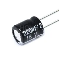20PCS ​220uF 16V 220MFD 16Volt 6*7mm Aluminum Electrolytic Capacitor Radial 220mf16v 220uf16v 16v220mf 16v220uf ±20%​