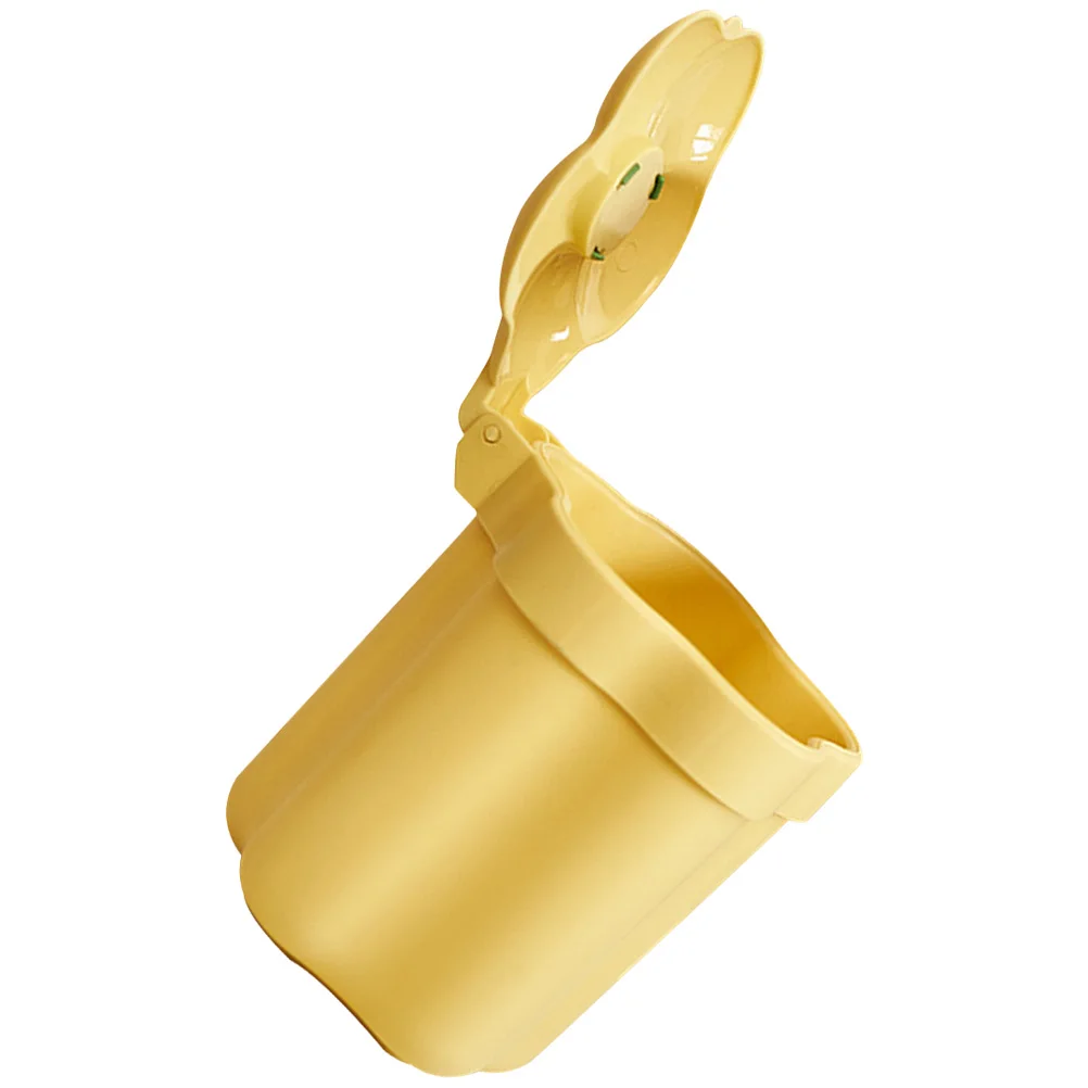 

Small Trash Bin Desktop Wastebasket Bedside Garbage Can Home Office Thick Texture Reusable Flower Shaped Trash Bin