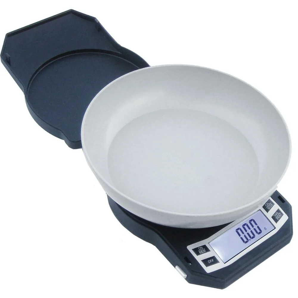 

Precision Digital Kitchen Scale, 500g x 0.01g Capacity with Backlit LCD, Detachable Bowl & Tare Function