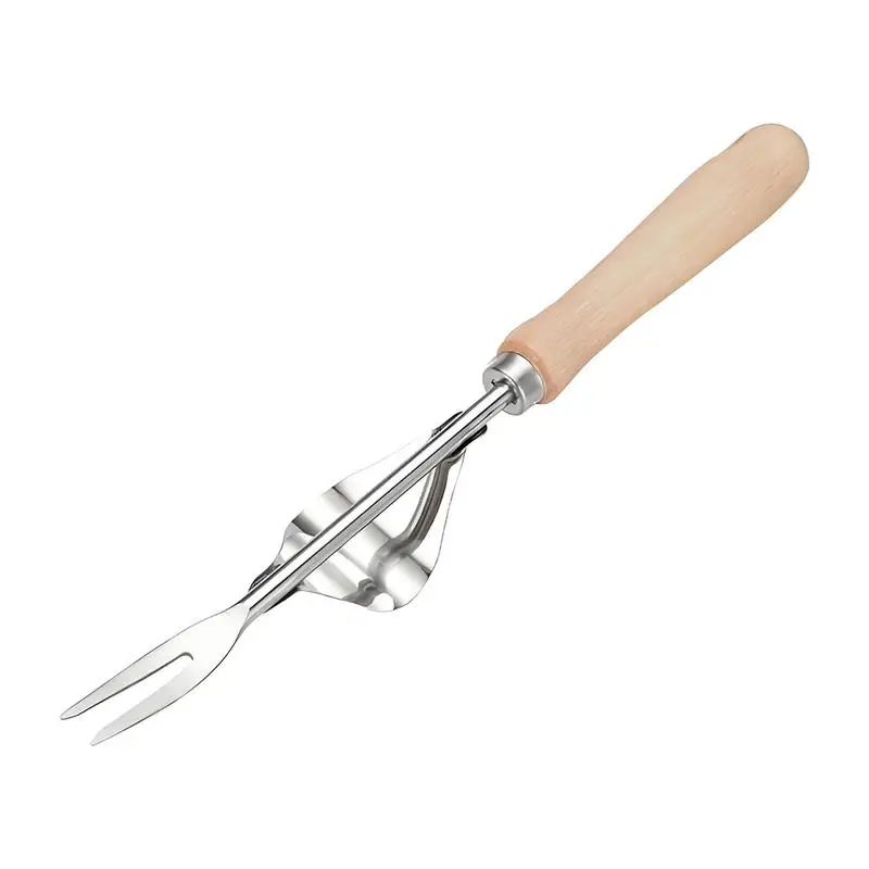 

Stainless Steel Garden Weeder Tool Crabgrass Remover Tool wooden Handheld Weeder Puller Remover Uprooting for Yard Gardening