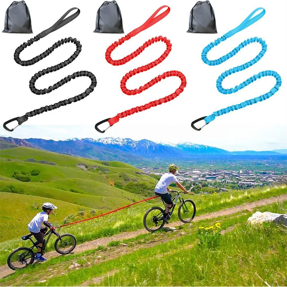 Elastic Strap Bicycle Traction Rope with Hook Bungee Cord Cycling Tow Rope Pull Rope Strong Tension MTB Trailer Rope