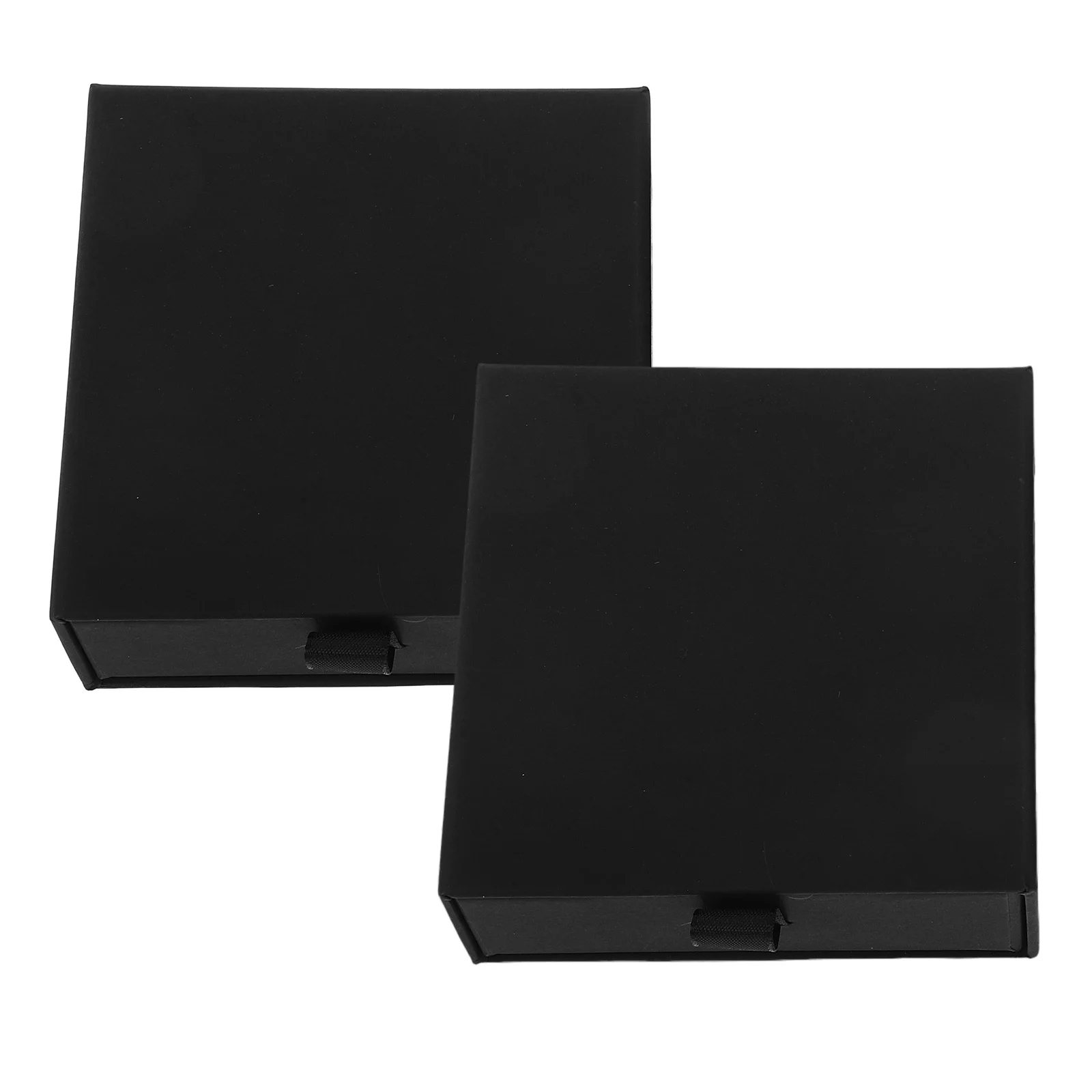 

2 шт. роскошная шкатулка для драгоценностей с гладкой отделкой, бумажная подарочная коробка для обручального кольца, свадебное предложение, серьги, браслет, органайзер