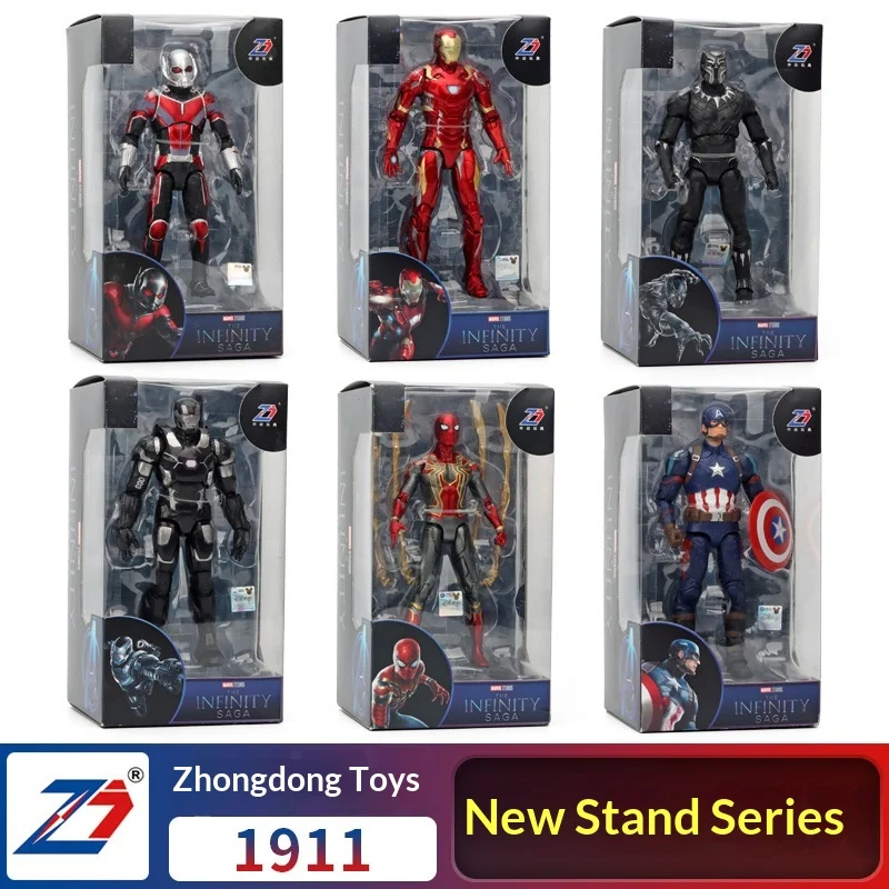 Zd Toys Captain America Action Figure Super Posable Avengers Infinity Saga Collectible Model With Stand - view 2