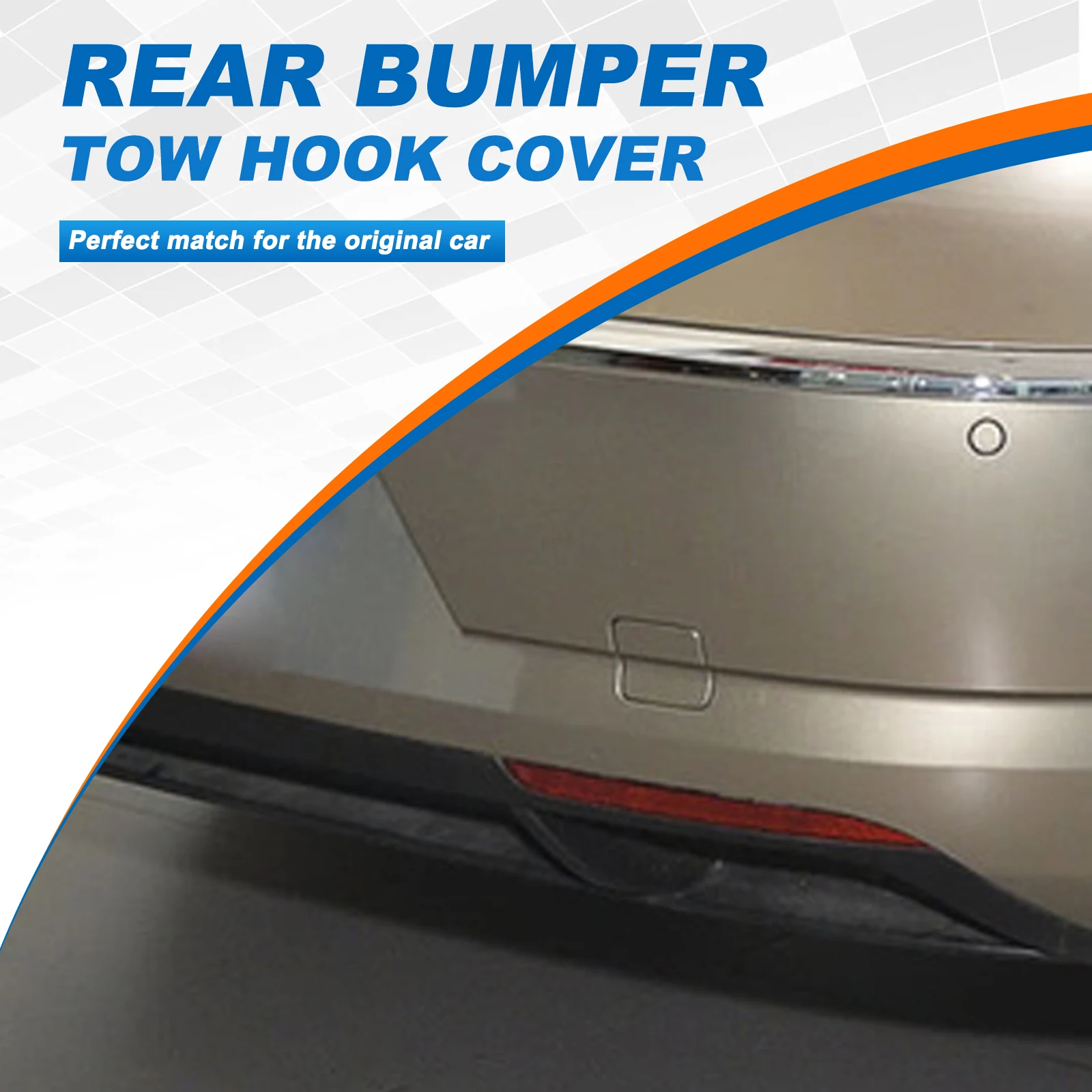 المصد الخلفي سحب هوك غطاء غطاء سحب العين لشركة فولكس فاجن باسات CC اكسسوارات 2013 2014 2015 2016 2017 3C8807441A 35D807441 #5