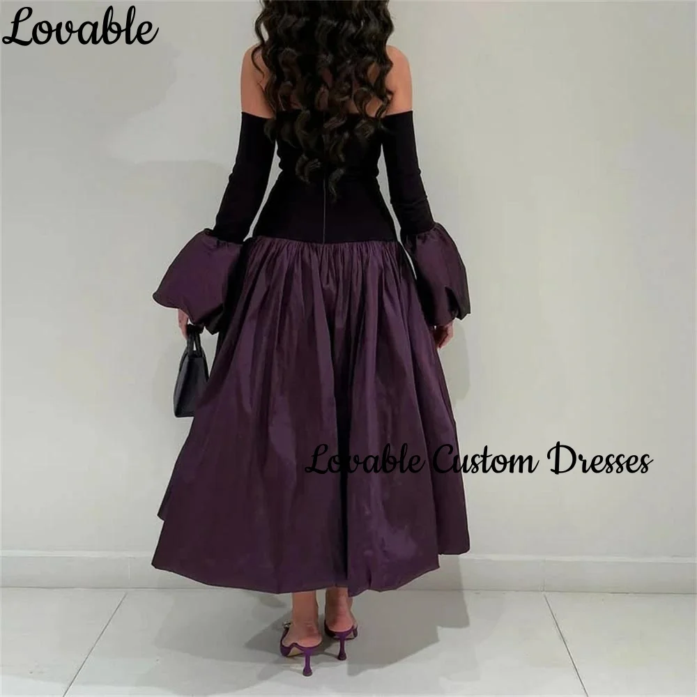 فساتين للمناسبات الخاصة Wedding Dress Ankle-Length Customized A-Line Strapless Elegant And Pretty Women'S Dresses Ruffle Party