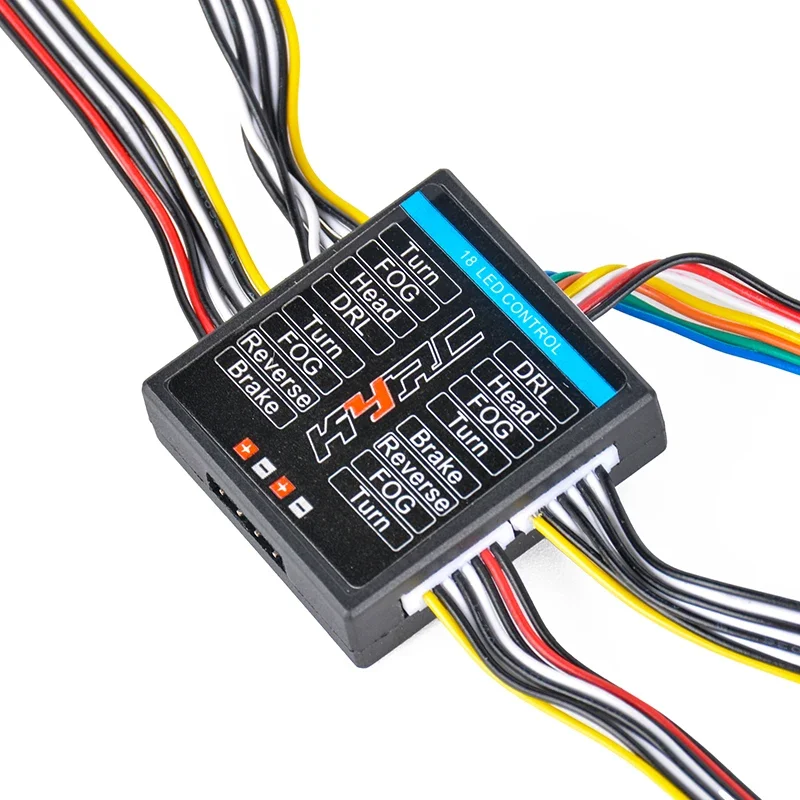 Jeu de lumières de liaison universelles pour modèle de voiture RC, 14 lumières, pour chenille 1/10 RC Traxxas TRX4 Defender AXIAL SCX10 RC4WD D90 Bronco, pièces