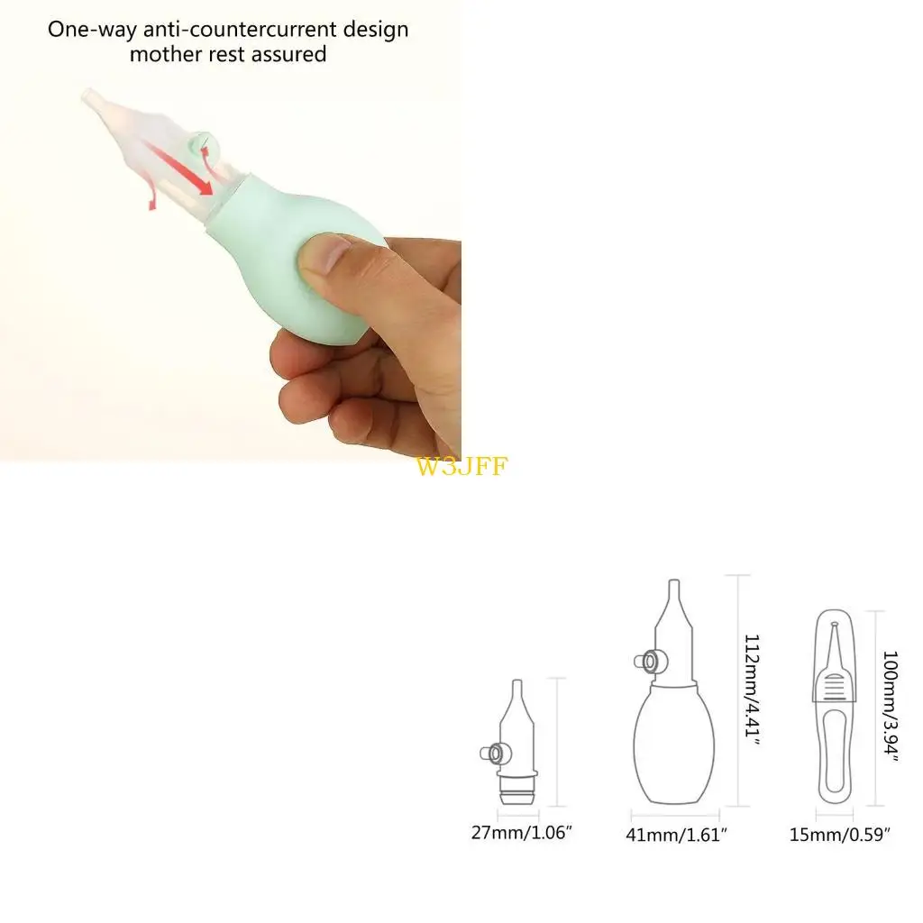 

W3JF Baby Nasal Aspirator Nasal Aspirator Newborn Baby Nose Sucker Baby Nose Cleaner Baby Nasal Cleaner Mucus Removal Durable