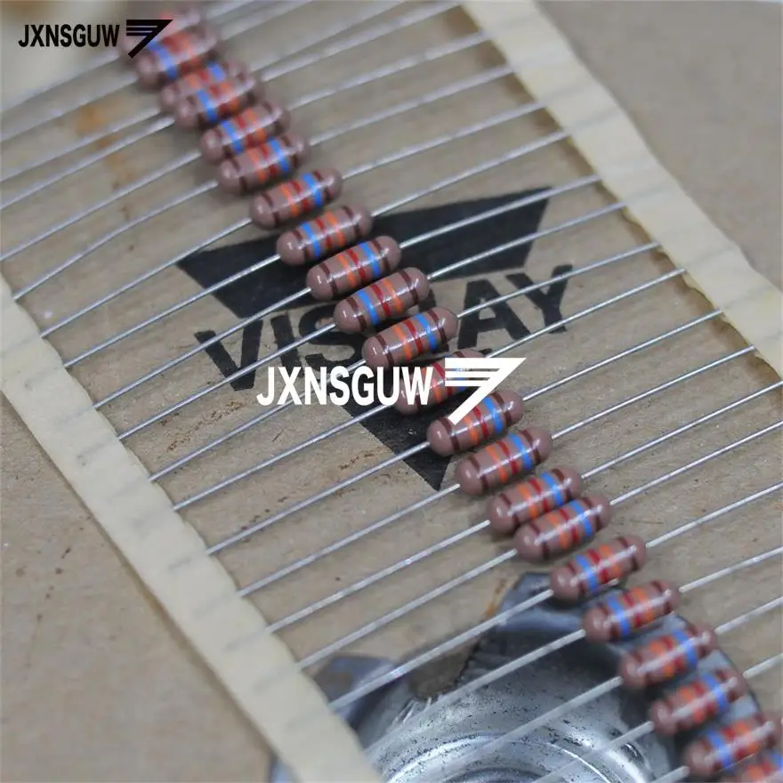 

20PCS NEW VISHAY DALE 1% 1/2W162K 9x3MM Metal film resistor 0.5W162K resistance 162K 1/2W 0.5W free shipping