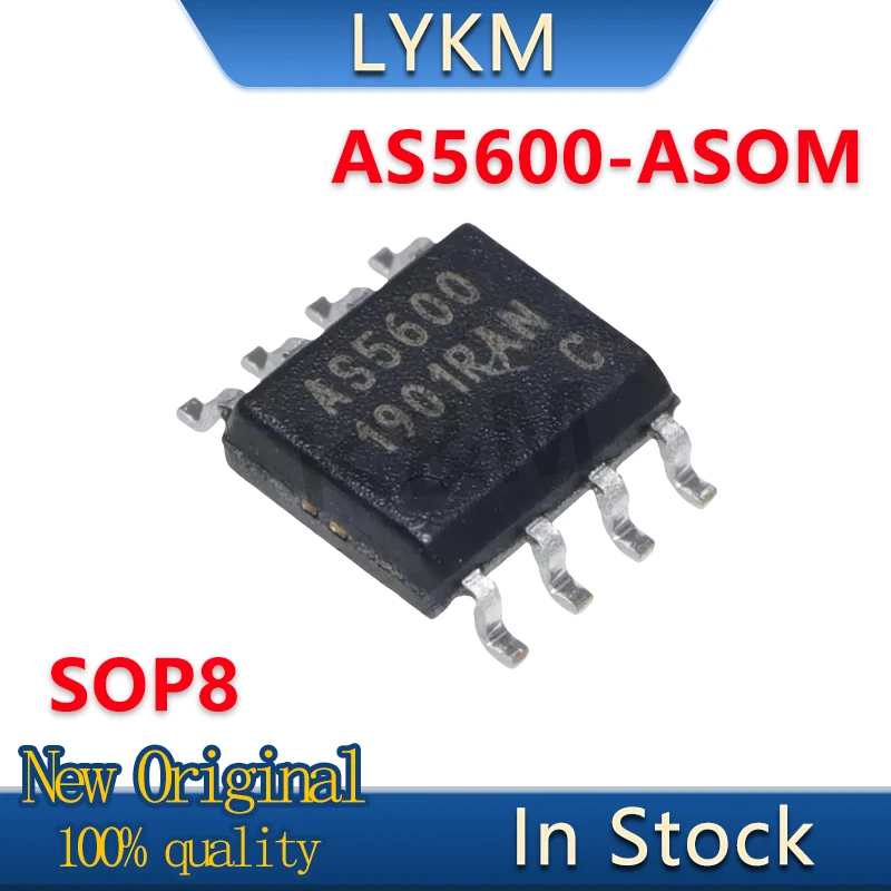 

5-10/PCS New Original AS5600 AS5600-ASOM SOP8 Magnetic encoder chip In Stock