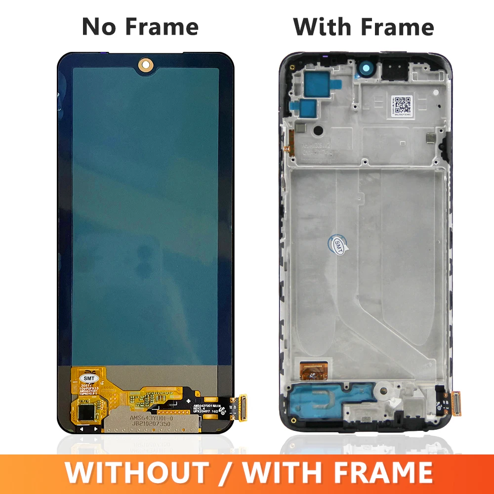 6.43\'\' AMOLED For Xiaomi Poco M5s LCD Display With Touch Screen Digitizer Replacement for Poco M5s 2207117BPG lcd with frame