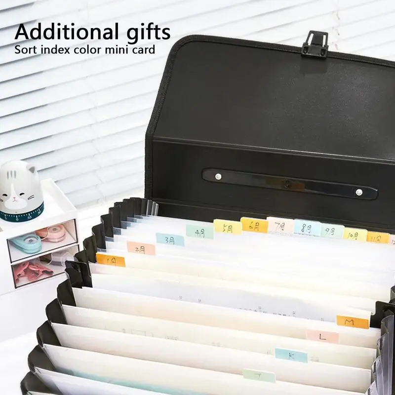 Accordion File Organizer Paper Document Storage 26-Layer Folder Storage Tool With Blank Tabs For Coupons Bills Files Papers And