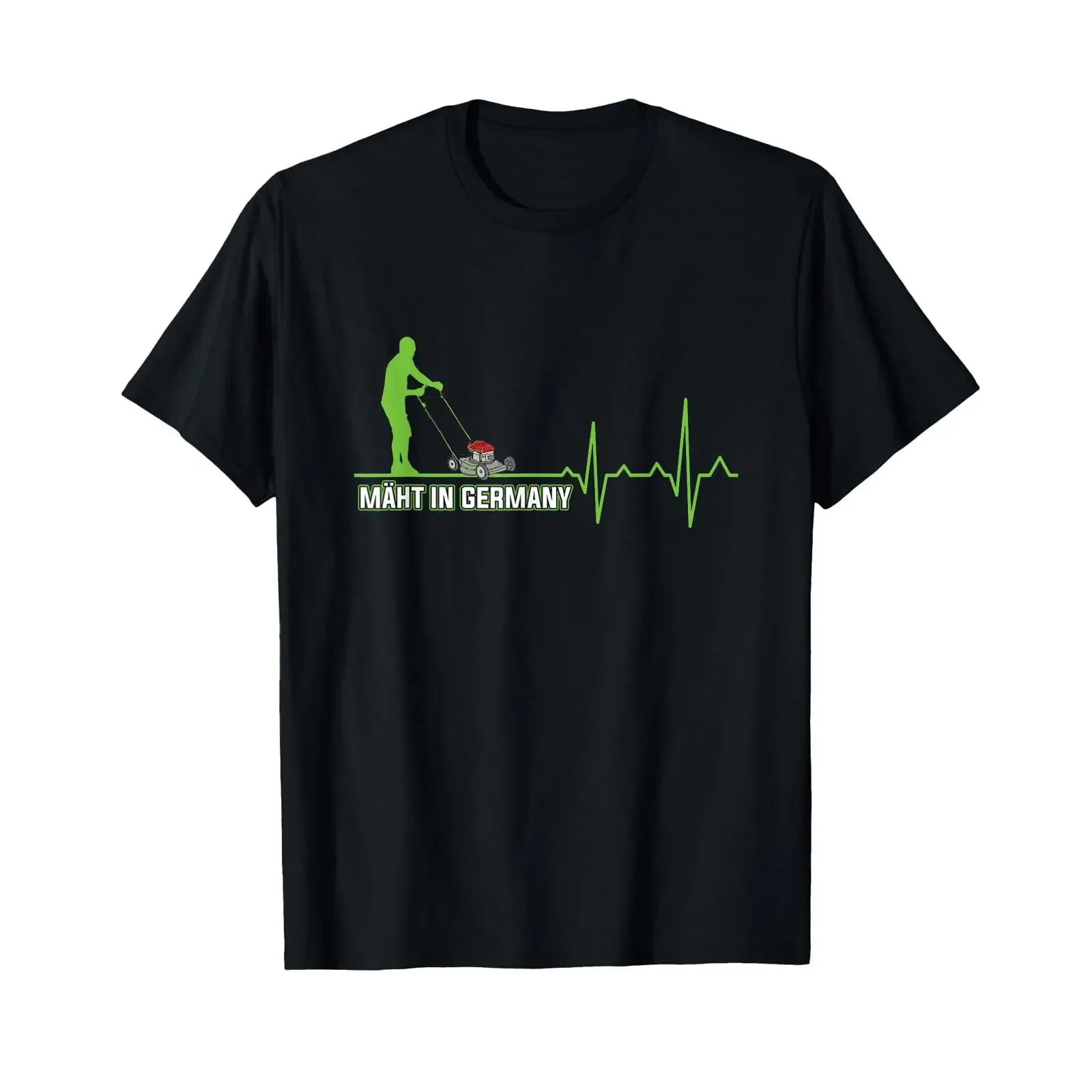 Mäht in Germany Rasenmäher Garten Gärtner T-Shirt Vintage Gewaschen Vielseitig Bequem Designerkleidung Mode Grafik