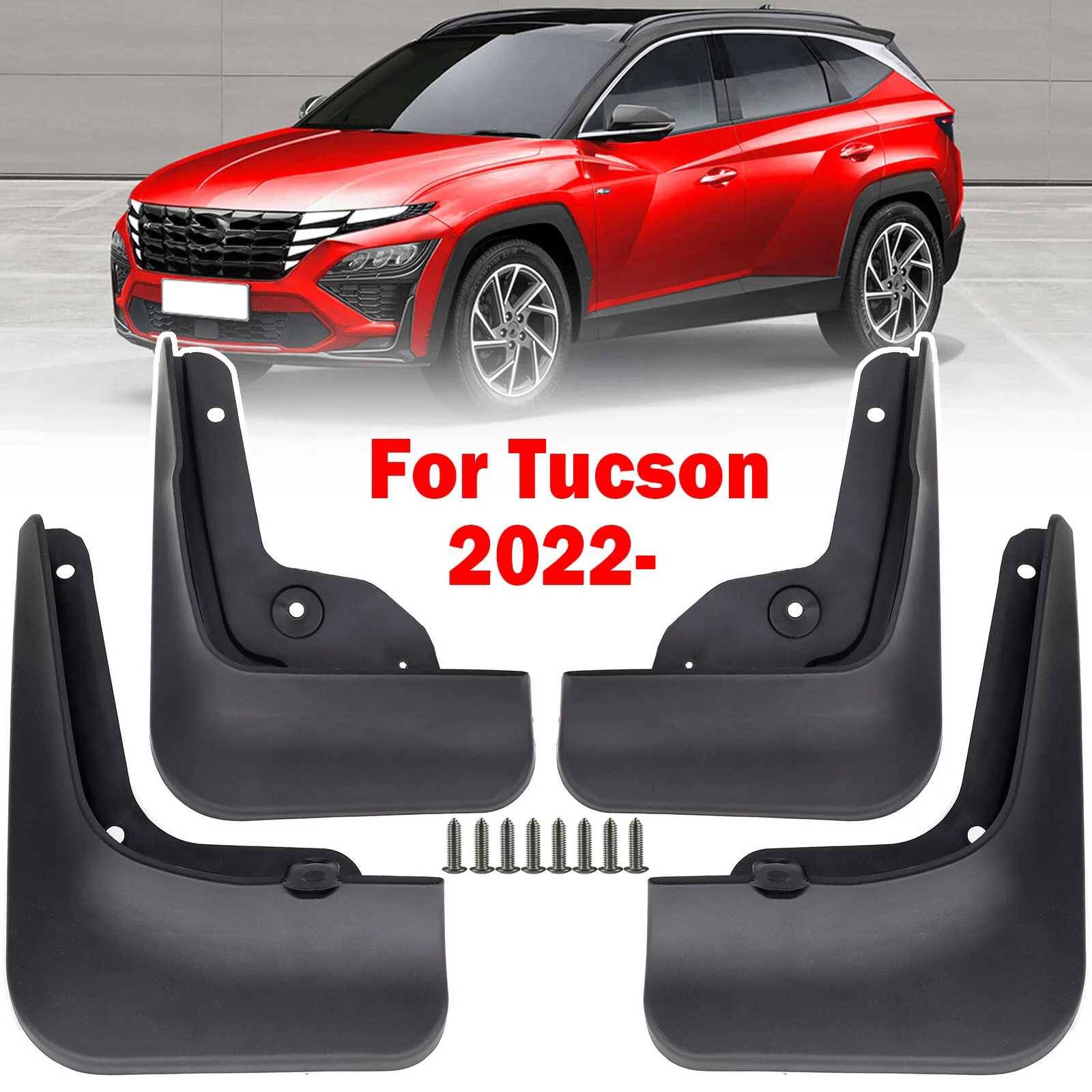 4X Set For Hyundai Tucson NX4 2021 2022 Car Mud Flaps Molded Splash Guards Mudguards Front Rear Styling Fender Cover