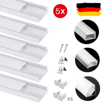 LED-Aluprofil mit Abdeckung für LED-Streifen