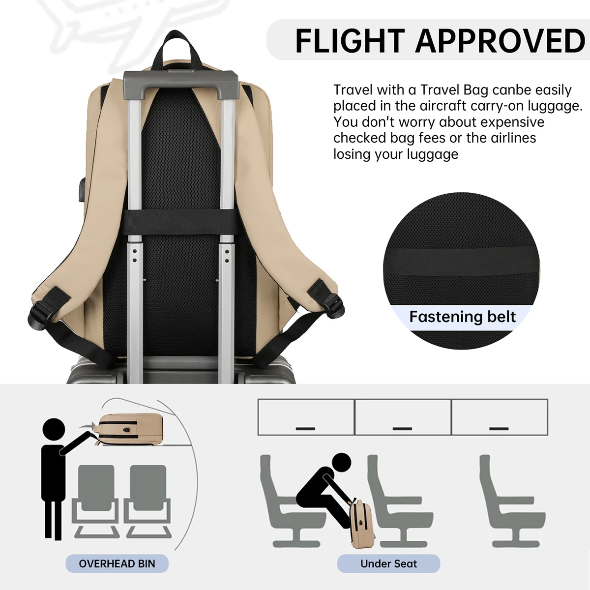 German Short-Distance Business Trip Luggage Bag, Trendy Brand Backpack, Women's and Men's Large-Capacity Travel Backpack, College Student Computer Bag, School Bag