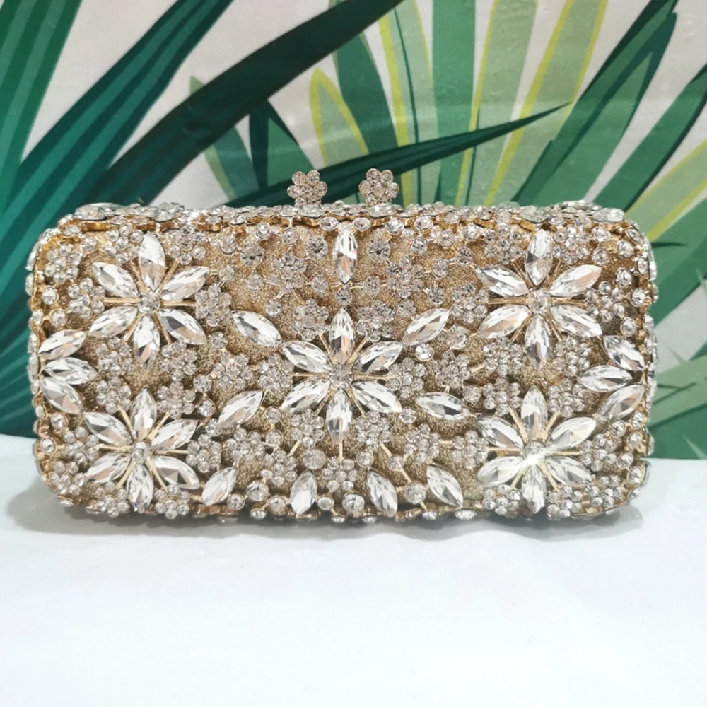 55 Styles Crystal Evening Bags IN STOCK(Avaible) Diamond Wedding Party Clutches Rhinestone Silver/Gold Bridal Clutch Prom Purses