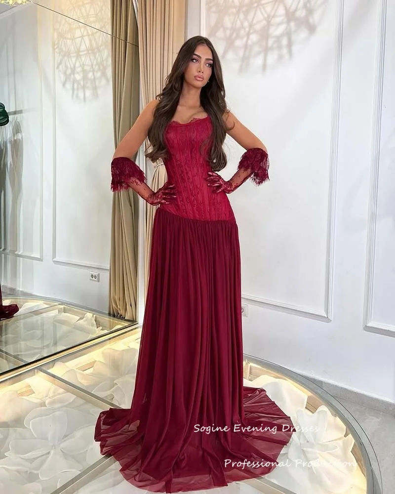 

Индивидуальные вечерние платья из кружева и шифона без бретелек длиной до пола, свадебное платье русалки, вечерние платья