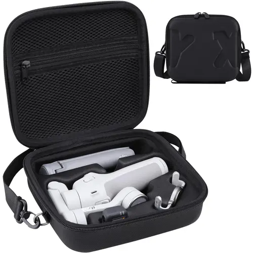 Imagen 1 del producto Funda Osmo Mobile 7P, bolso de hombro portátil de cuero PU para DJI Osmo Mobile 7 Pro/7 estabilizador de cardán y accesorios