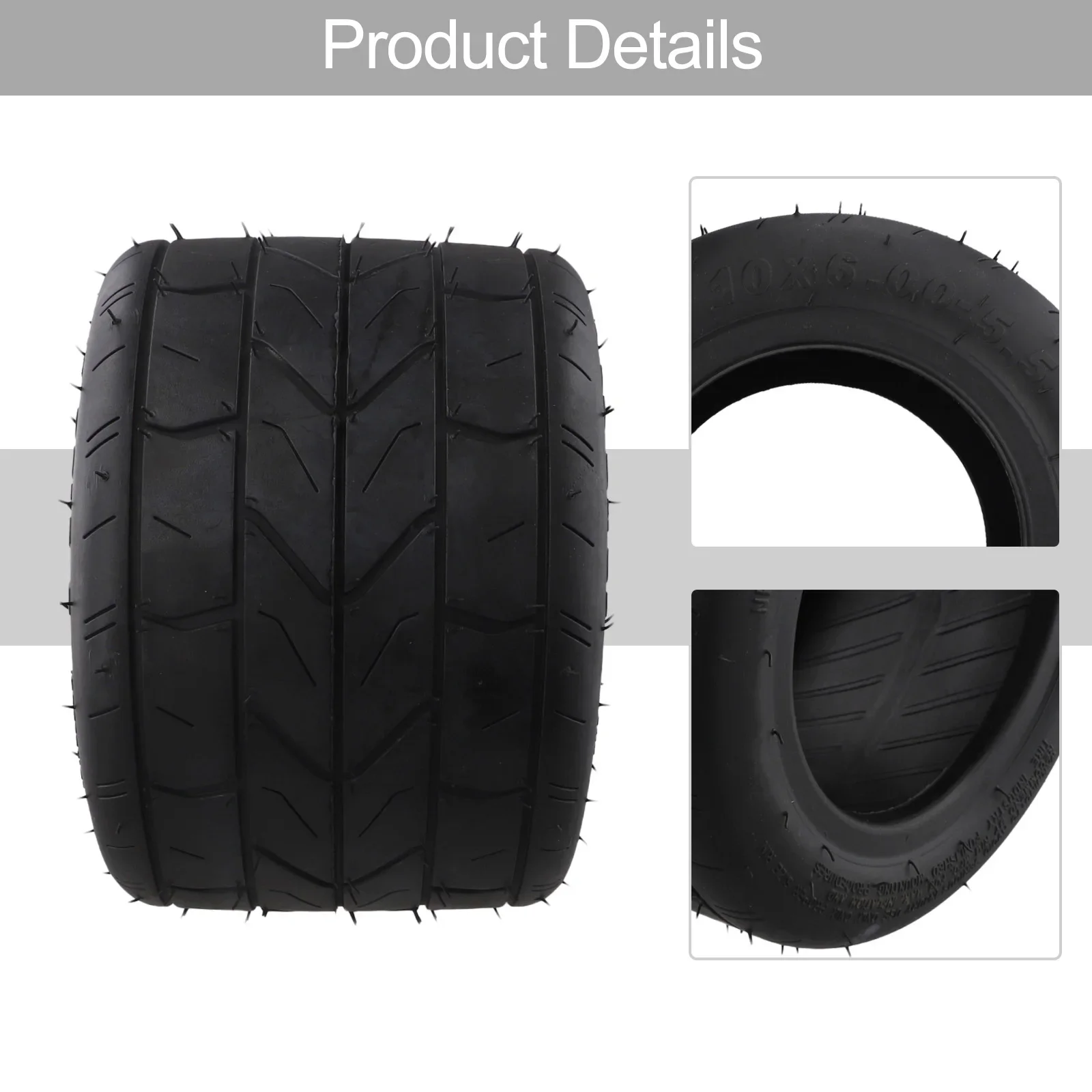 

Motorcycle Tubeless Tires For Halei Electric Vehicle Mini Citycoco 10 Inch 10x6.00-5.5 10x6.00-6 Widened Vacuum Tyres