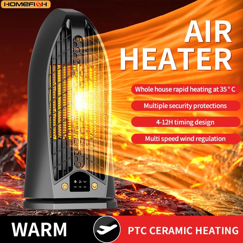

Portable Desktop Heater Home Use Quick Heating Electric Warmer for Bedroom Living Room Dormitory Foot Warmers