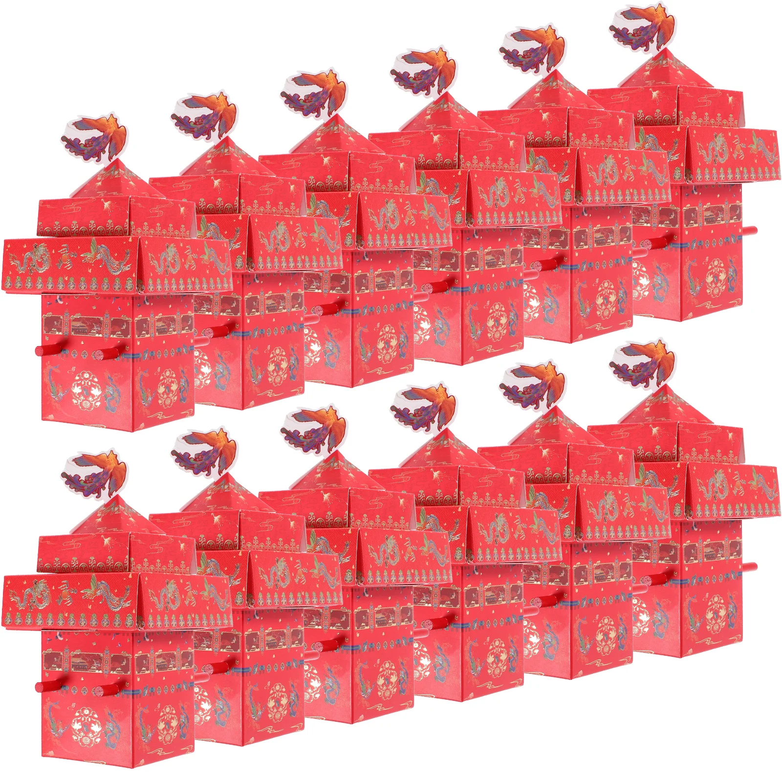 

25pcs Gift Boxes For Boxes Chinese Style Party Gifts Sedan Box Portable Large Capacity Safe Material
