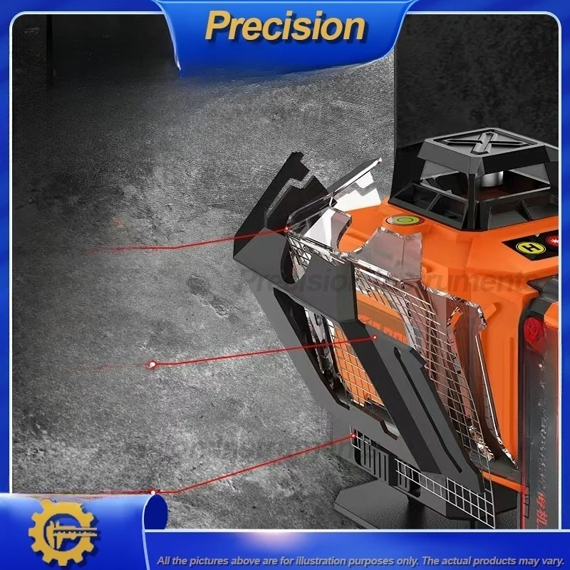 2026 High Precision Laser Level for Construction and Outdoor Use with Auto Leveling and Bright Blue Beam for Accurate