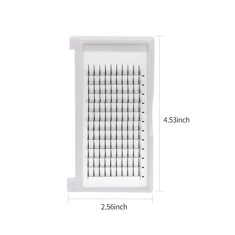 جديد 12 صفًا من الرموش ذاتية التطعيم على شكل حرف A/M ملحقات رموش صناعية مسبقة الصنع بطول مختلط رموش صناعية خرافية