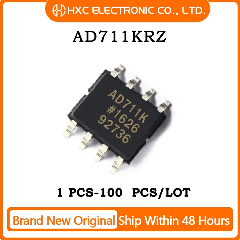 5PCS/10PCS/50PCS/100PCS AD711KRZ IC OPAMP JFET 1 CIRCUIT 8SOP Brand New Original IC Chip