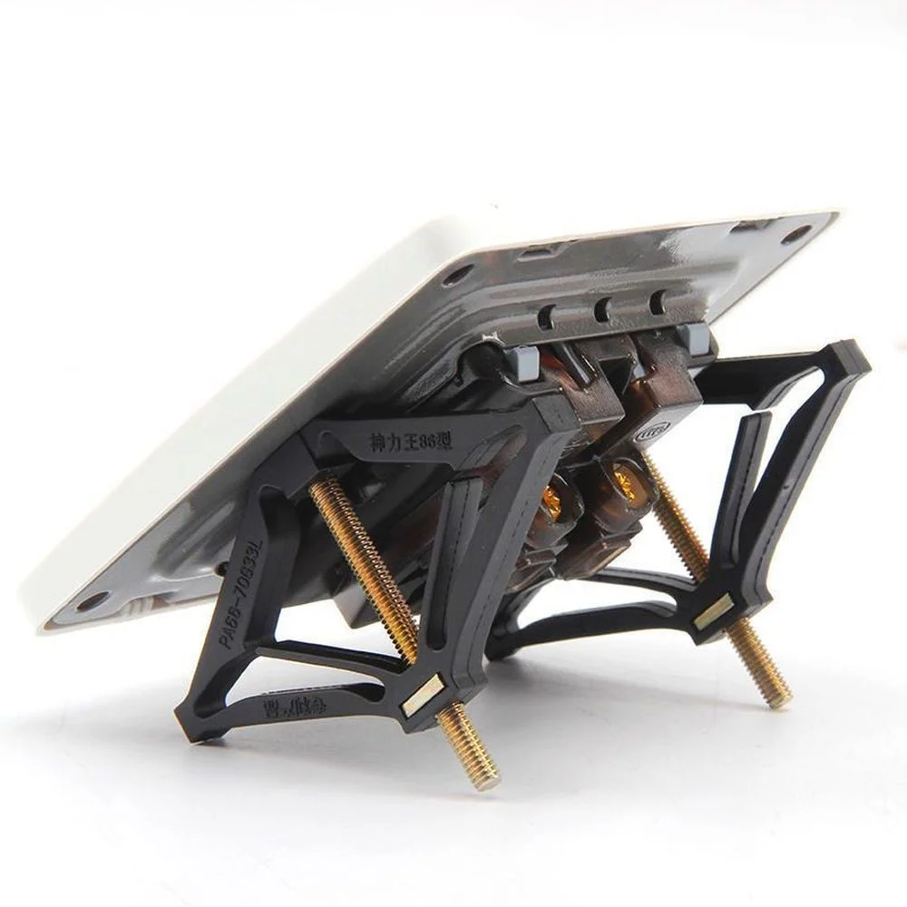 10pcs 86mm Cassette Repairer Dark Wall Box Repair Screw Plug Switch Old Socket Boxes Replacement Fixed Repair Box Support Rod