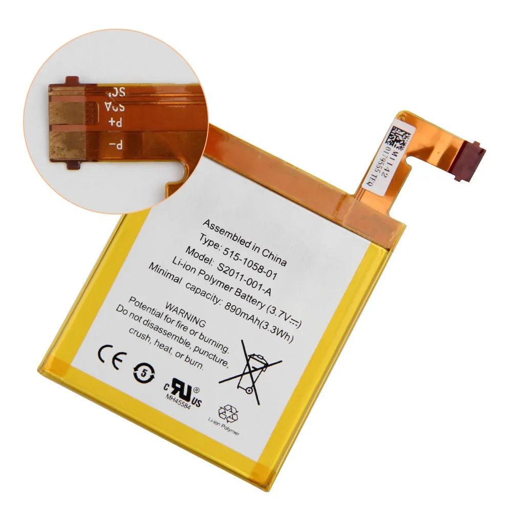 

S2011-001-A For Amazon Kindle 4 5 6 D01100 515-1058-01 MC-265360 DR-A015 Replacement Battery High Quality Batteries 890mAh