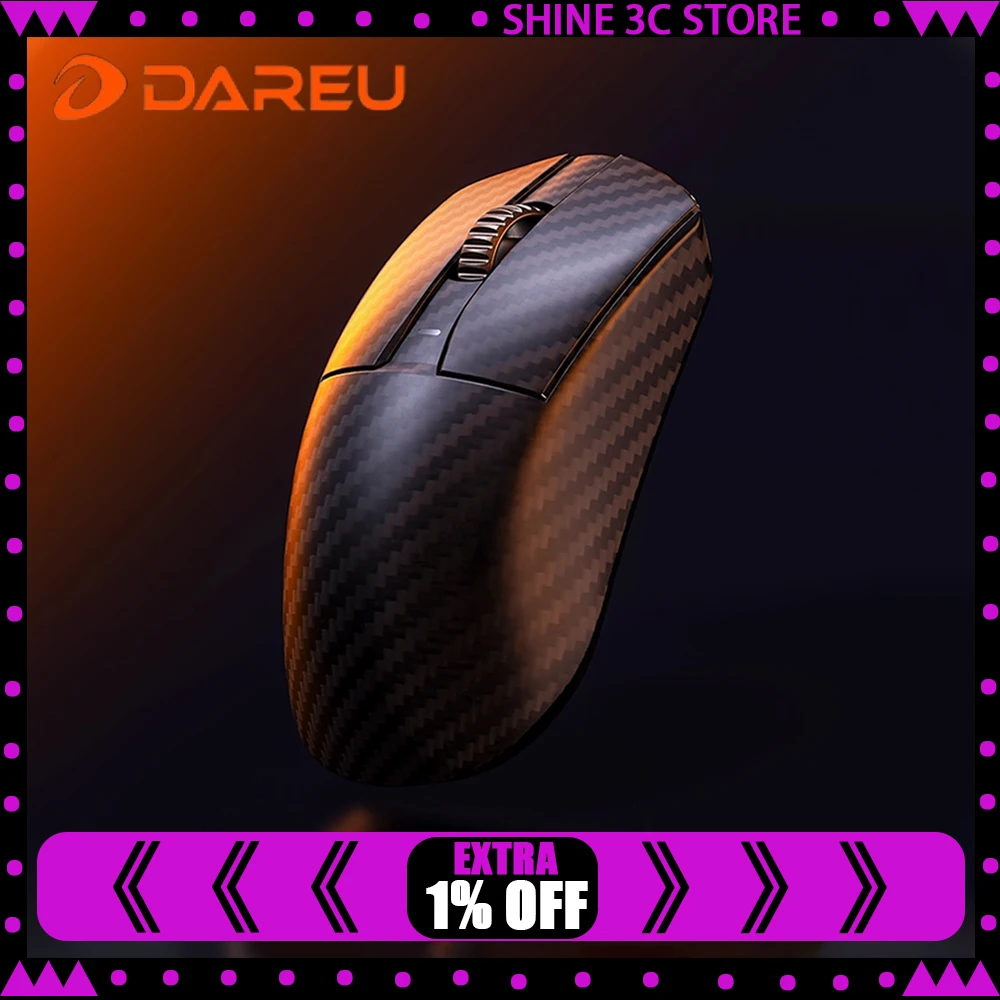 

Dareu A950Ultra Wireless Mouse Tri Mode Mouse 8000Hz Polling Rate Carbon Fibre Lightweight Gaming Mice Gamer PC Accessories