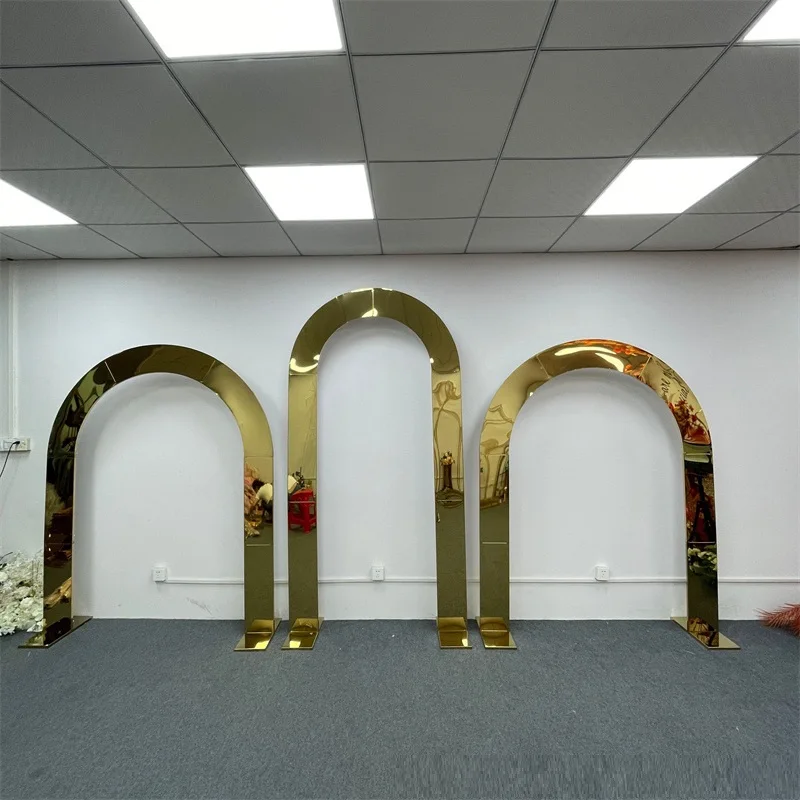 

Irregular Shape Stand Decoration, Wedding Backdrop, Stainless Steel Background, Birthday Party, Outdoor Arch, 1 Pc, 2 Pcs, 3Pcs